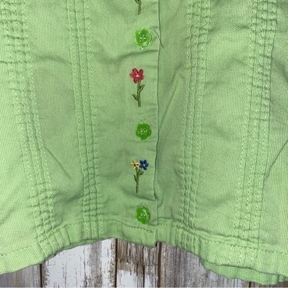 McKids Vintage Green Floral Top - Picture 2 of 4